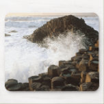 Waves Crashing onto Pilings mousepads
