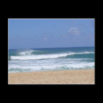 Waves crashing postcards