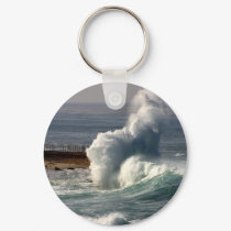 Waves Crashing Seals La Jolla keychains