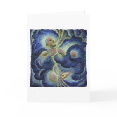 Waves Greeting Card by threesalamanders