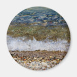 Waves Hitting the Beach Shore Refrigerator Magnets