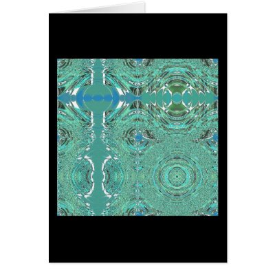 Waves in a Meadow Puddle Greeting Cards by hen2busi