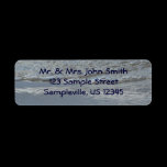 Waves Lapping on the Beach Address Label