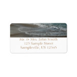 Waves Lapping on the Beach Address Label