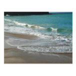 Waves Lapping on the Beach Postcard