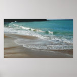 Waves Lapping on the Beach Print