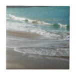 Waves Lapping on the Beach Tile