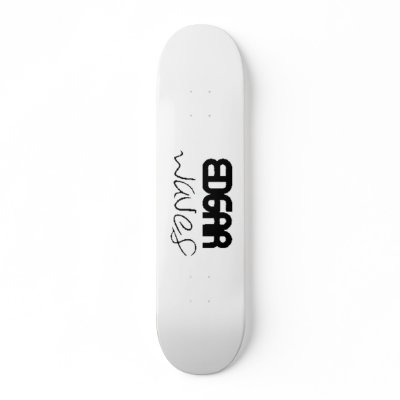waves logo, waves logo black skateboard by edgarwaves