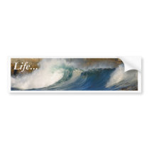 Waves Near Monterey bumper stickers by lifesphere Waves Near Monterey bumper stickers