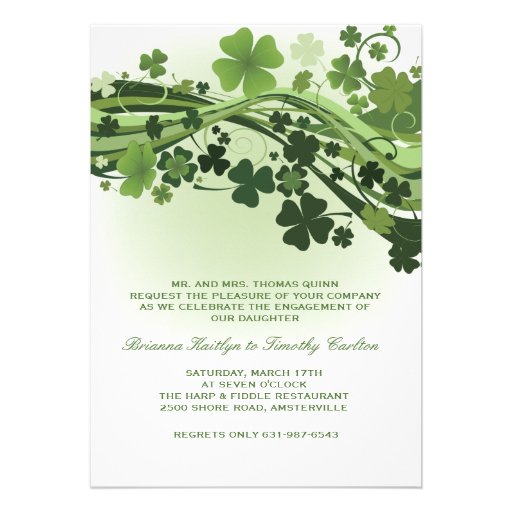 Waves of Clover Invitation