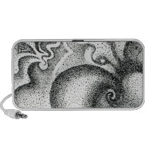 Waves of music notebook speaker