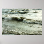 Waves on Lake Michigan Poster Print