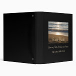Waves on the Beach Wedding Guest Book Binder