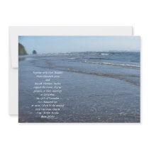 Waves on the Beach Wedding Custom Invites