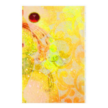 WAVES RED RUBY CUSTOM STATIONERY