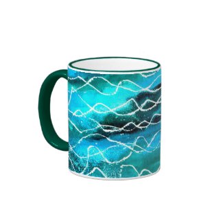 'Waves' Ringer Mug mug