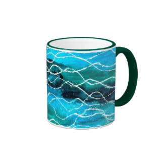 'Waves' Ringer Mug