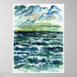 waves seascape art collectible posters