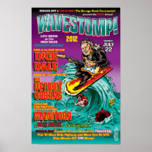WAVESTOMP 2012 DICK DALE Poster