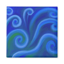 wavey sea magnets by prawny wavey sea magnets