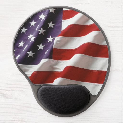 Waving American Flag Gel Mouse Pad Zazzle