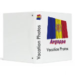 Waving Andorra Flag with name in Russian Binder