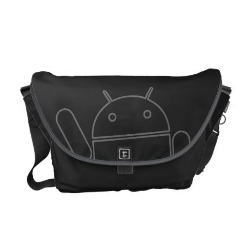 Waving Android Rickshaw Messenger Bag