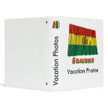 Waving Bolivia Flag with name in Russian binders