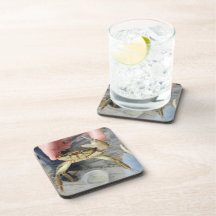 Waving Crab Beverage Coaster