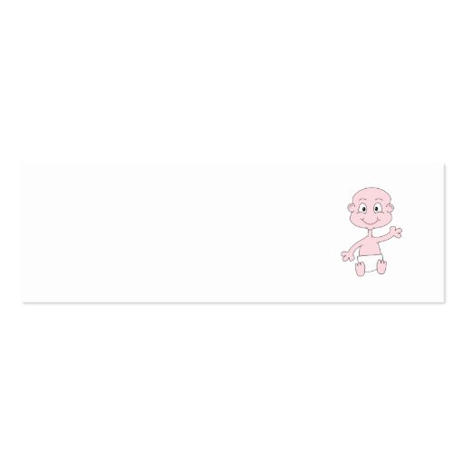 Waving Cute Baby. Business Card