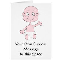 Waving Cute Baby. Cards