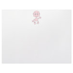 Waving Cute Baby. Customized Letterhead