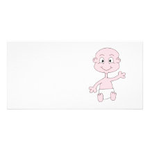 Waving Cute Baby. Photo Cards
