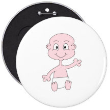 Waving Cute Baby. Pins