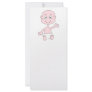 Waving Cute Baby. Customized Rack Card