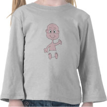 Waving Cute Baby. T-shirts