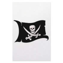 Waving Flag #10 Jack Rackham Personalized Stationery