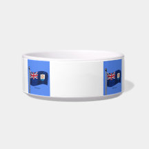 Waving Flag of Anguilla Cat Bowls