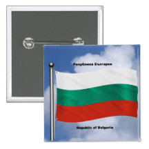 Waving flag of Bulgaria Buttons