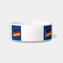 Waving Flag of Germany Cat Food Bowl