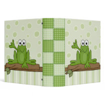 waving froggy frog binders