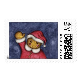 Waving Gingerbread stamp