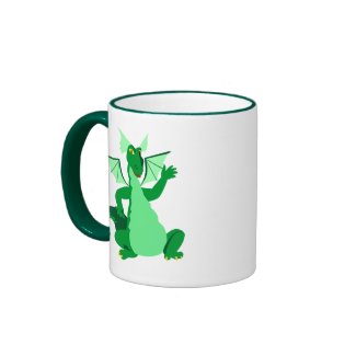 Waving Green Dragon Mug