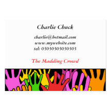 Waving Hands Business Card