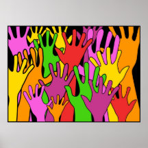 Waving Hands Posters