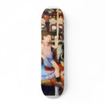 Waving Hi From the Merry-Go-Round Skateboard Deck