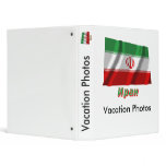 Waving Iran Flag with name in Russian binders