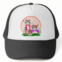 Waving Mice Trio hats by thevillageratrat Waving Mice Trio hats