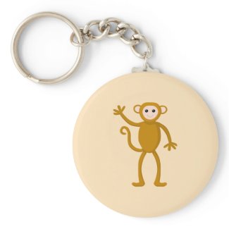 Waving Monkey. Keychains