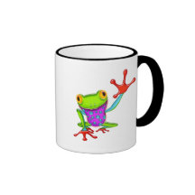 Waving Poison Dart Frog Coffee Mugs